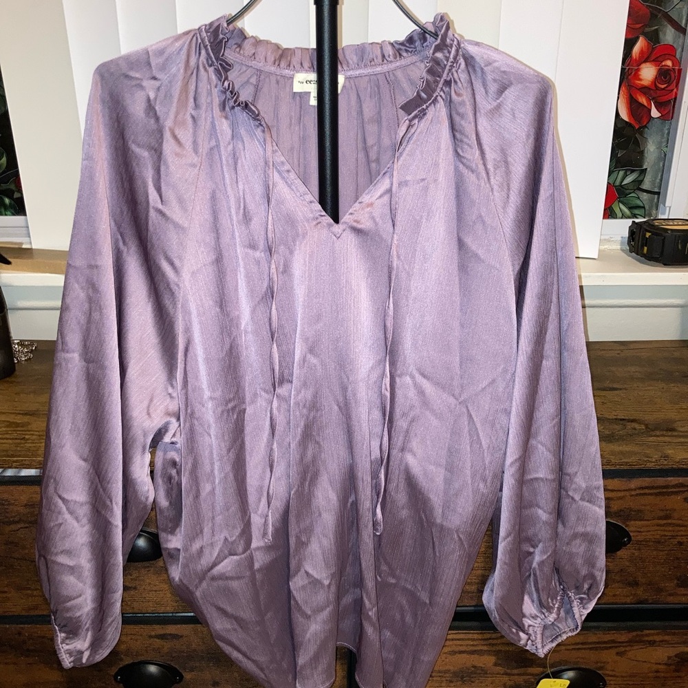 Lavender Women's Blouse Top